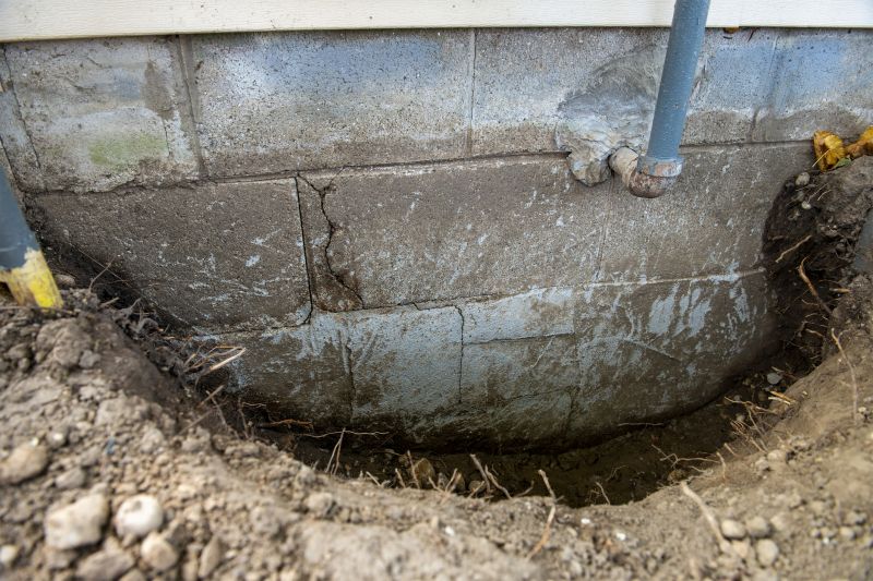 Sinking Foundation Cracks
